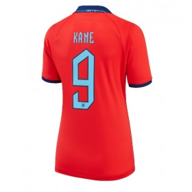 Damen Fußballbekleidung England Harry Kane #9 Auswärtstrikot WM 2022 Kurzarm
